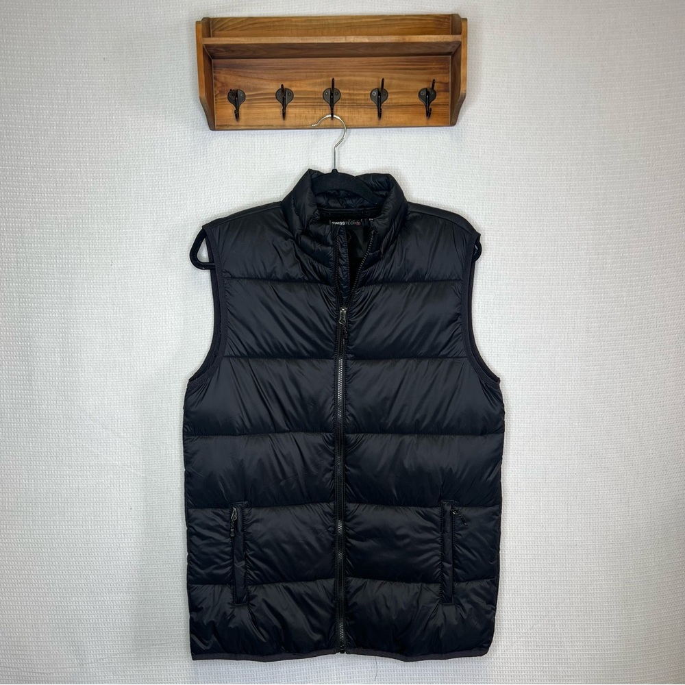 Swiss Tech |‎ Size Small Black Quilted Puffer Vest Insulated Warmth